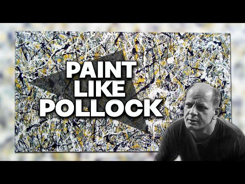 Paint like JACKSON POLLOCK - huge drip art painting!!