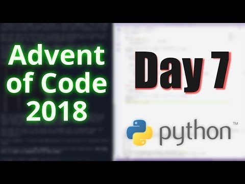 Advent of Code 2018: Day 7 [Python]