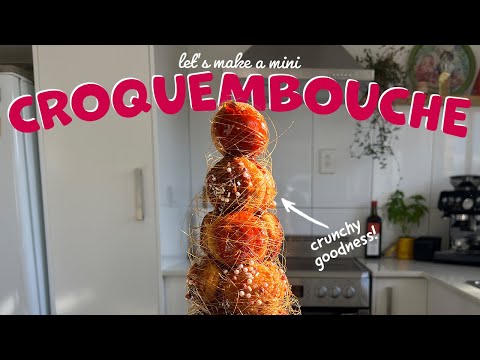 I made a mini Croquembouche!