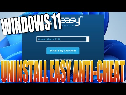 Part of a video titled Easy Anti Cheat How To Uninstall In Windows 11 - YouTube