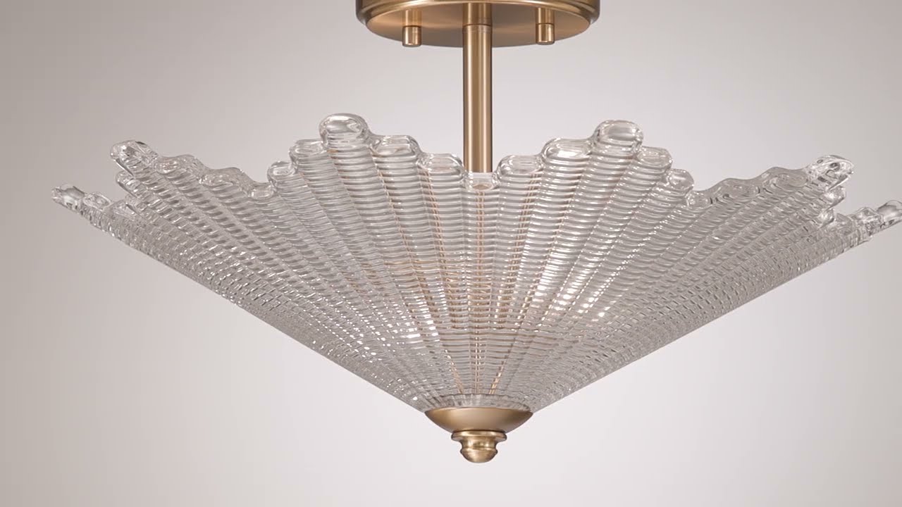 Video 1 Watch A Video About the Possini Euro Sambuco Warm Brass 2 Light Bowl Ceiling Light