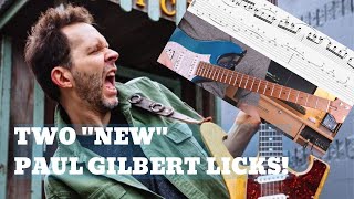 Video thumbnail for Two New Paul Gilbert Licks from recent JHS PG 14 Pedal Demos by Sam Bell Guitar