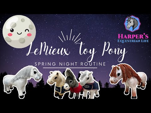 🌸 Spring Night Routine with My Mini LeMieux Ponies! 🐴