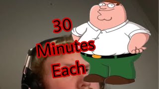 Sad Caseoh and Sad Peter Griffin (30 minutes each)