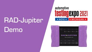 Keysight's Novus ONE PLUS with RAD-Jupiter at Automotive Testing Expo 2021