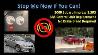 ABS Issues? Replace ABS control unit without messing with brake fluid