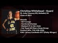 Christina Whitehead Basketball 19-20