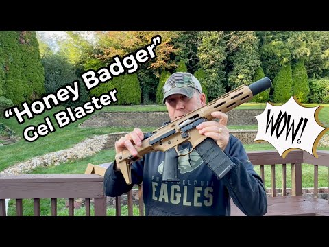 Meet the “Honey Badger”. The most realistic Gel Blaster we’ve ever tested!