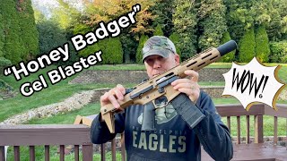 Meet the “Honey Badger”. The most realistic Gel Blaster we’ve ever tested!