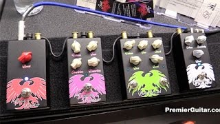 Video thumbnail for SNAMM '16 - AJ Peat Guitars Wild Goose, Dirty Buzzard, Screaming Flamingo, and Rooster Booster Demos by Premier Guitar