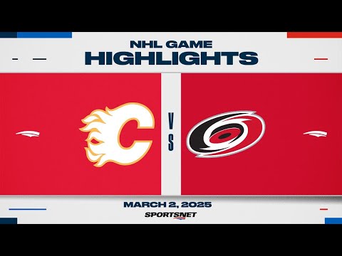 NHL Highlights | Flames vs. Hurricanes - March 2, 2025