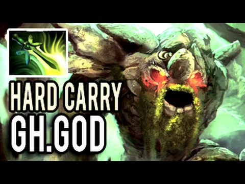 HOLYSHIT! HARD CARRY Tiny WITH BUTTERFLY by GH.GoD 9k MMR Patch 7.01 Dota 2