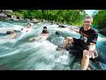 BATHING IN A NATURAL RIVER