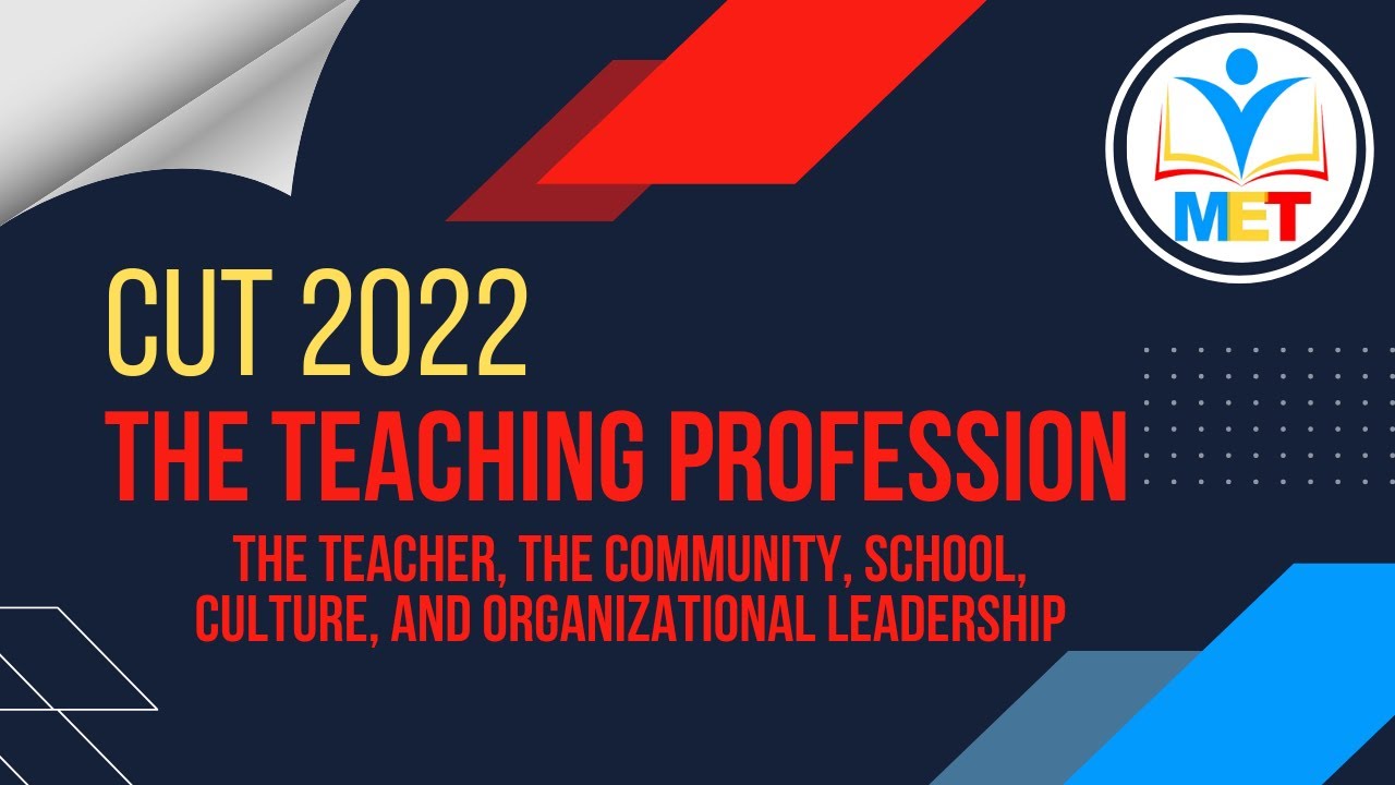 CUT 2021 - THE TEACHING PROFESSION