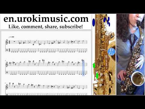 How to Play Saxophone (Alto) Clean Bandit - Rockabye ft Sean Paul Anne-Marie Tabs Part#1 exercises,
