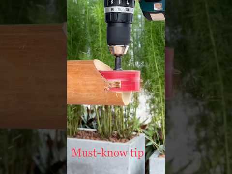 A great tip for joining round wood beautifully at any angle. #woodworking