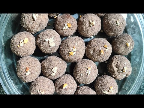 Ragi Laddu with jaggery (Strong Bones, Healthy Snack) Sweet and Delicious 