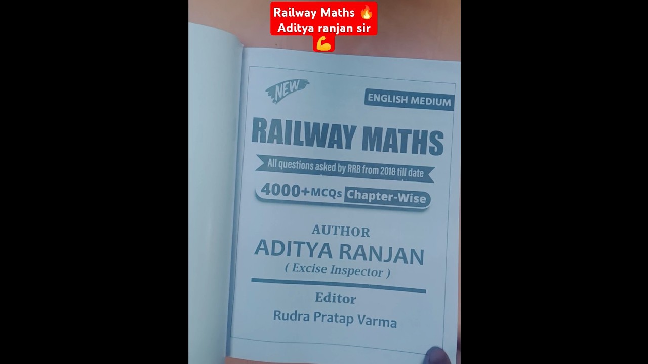 Railway Maths 🔥 Aditya Ranjan Sir 🔥🥰 books | Railway Maths book review #rrbjenotification