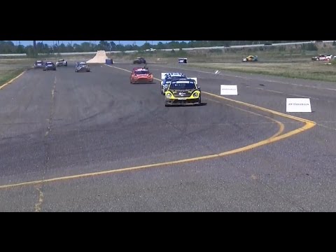 GRC Tanner Foust hits a seagull in Atlantic City