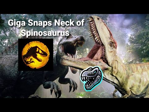 Rumours that the Giga will Snap the neck of the Jp3 spinosaurus