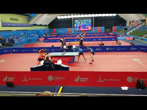 FRANZISKA Patrick/SOLJA Petrissa (GER) - IONESCU Ovidiu/SZOCS Bernadette (ROU). FINAL. Minsk2019.
