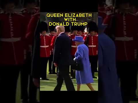 #Shorts Trump walked in front of The Queen