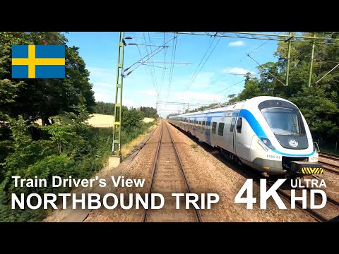 4K CABVIEW: A northbound trip (Stockholm to Gävle)