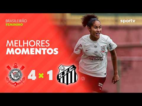 Gols e lances de Corinthians x Santos