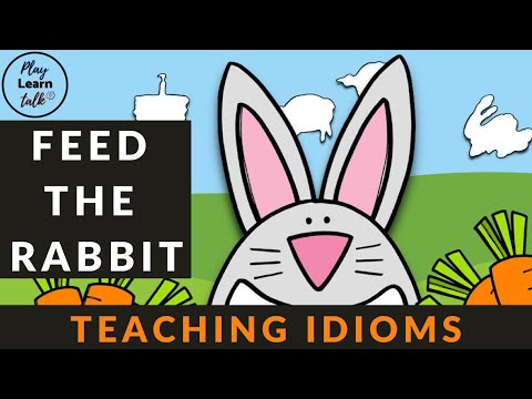 Feed the Rabbit - Speech Therapy - Boom Cards - Idioms