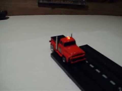 Custom Red '53 Ford Pickup Fire Truck with LED