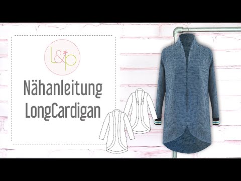 Nähanleitung LongCardigan - einen langen Strickmantel nähen