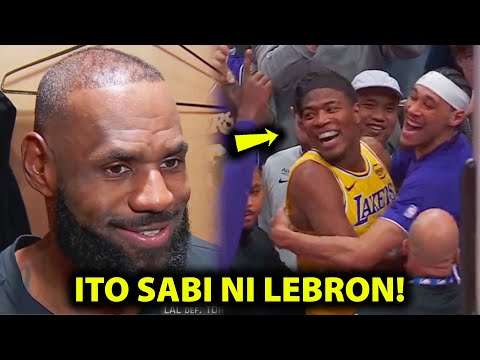 Reaksyon ni LeBron sa natapos SCORING STREAK niya at sa GAME-WINNER ni Rui Hachimura!