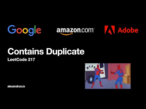 Contains Duplicate - LeetCode 217 - Explanation & Solution