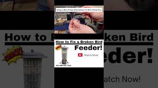 HOW TO FIX A BROKEN BIRD FEEDER!-One Minute Tips - Home Repairs -#shorts #shortsvideo #short