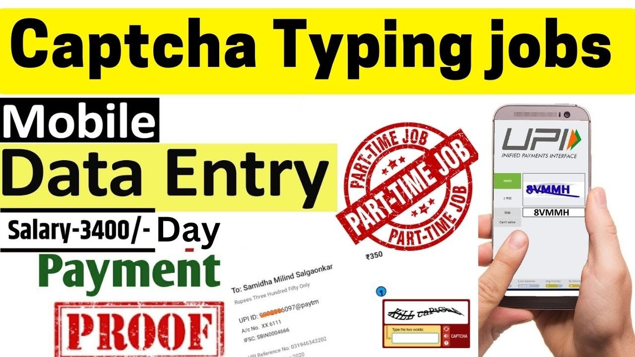 #24 | 100% Real New Captcha Typing jobs for students | Daily 50$ -online typing jobs #typing