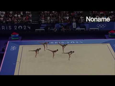 Italy Group Paris 2024 Olympic 5 Hoops 36.100 (3) Final #rhythmicgymnastics