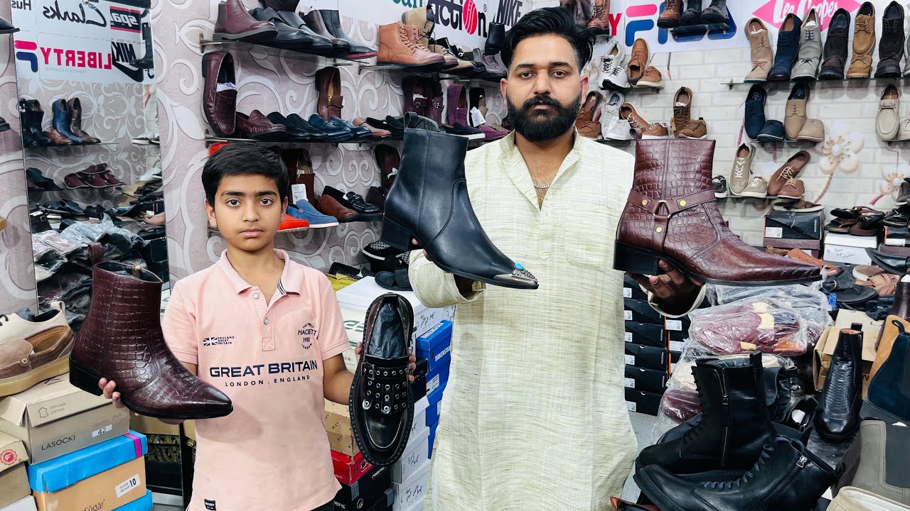 100% original leather shoes export surplus quality A.S SHOE MART