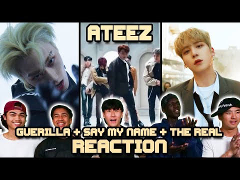 OUR FIRST TIME WATCHING ATEEZ! | Guerilla + Say My Name + The Real