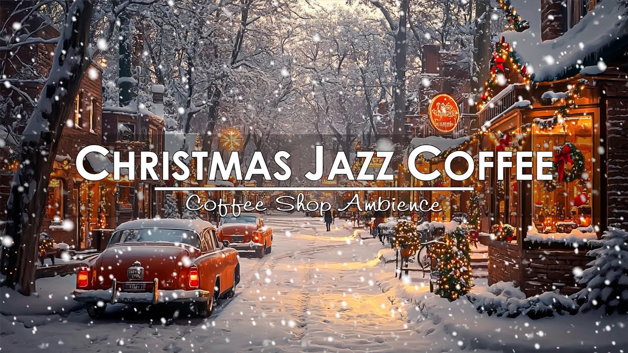 Charming Christmas ❄️Snowy streets, soft jazz for a relaxing winter night