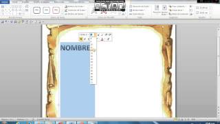 Como Hacer una Caratula en word