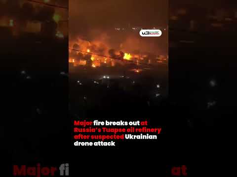 Drone Strike Suspected Behind Massive Fire at Tuapse Oil Refinery in Russia