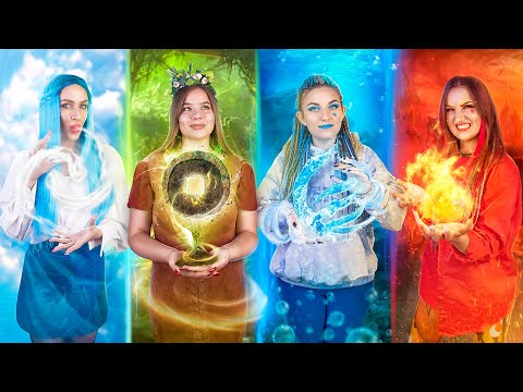 Ateş Kız, Su Kız, Hava Kız ve Toprak Kız / Dört Element Mücadelesi!