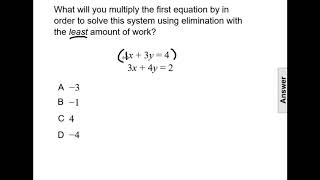 Systems of Linear Equations Question 39