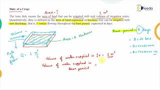 Relation Between Duty, Delta and Base Period-Water Requirement of Crops -Water Resource Engineering1