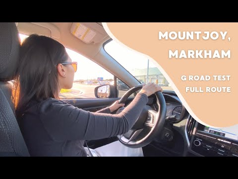 🇨🇦 G Road Test | Mount Joy, Markham, Ontario | Full Route - 安省Mount Joy駕駛路試實際路線