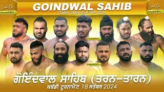 Goindwal Sahib (Tarn Taran) Kabaddi Tournament 18 Sep 2024