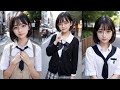 4K AI ART Korean Japanese Lookbook JKポートレート 街　眼鏡