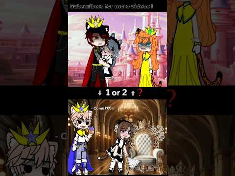 PACIFY HER 1 or 2 ?! #gacha #gachaclub #gachalife #shorts #gachatiktok #trending #memes #fyp