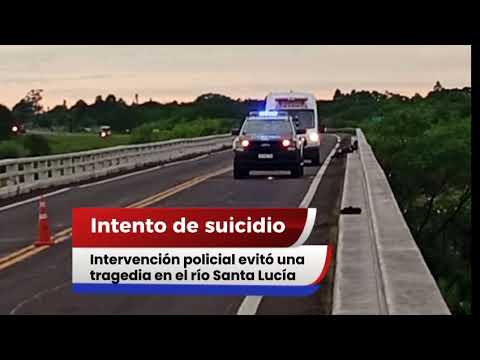 NT: Intervención policial evitó una tragedia en el río Santa Lucia