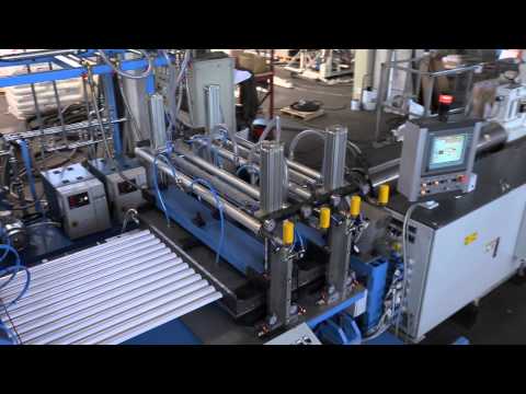 Corrugated sheet extrusion line